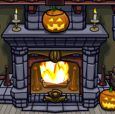 haunted house fireplace